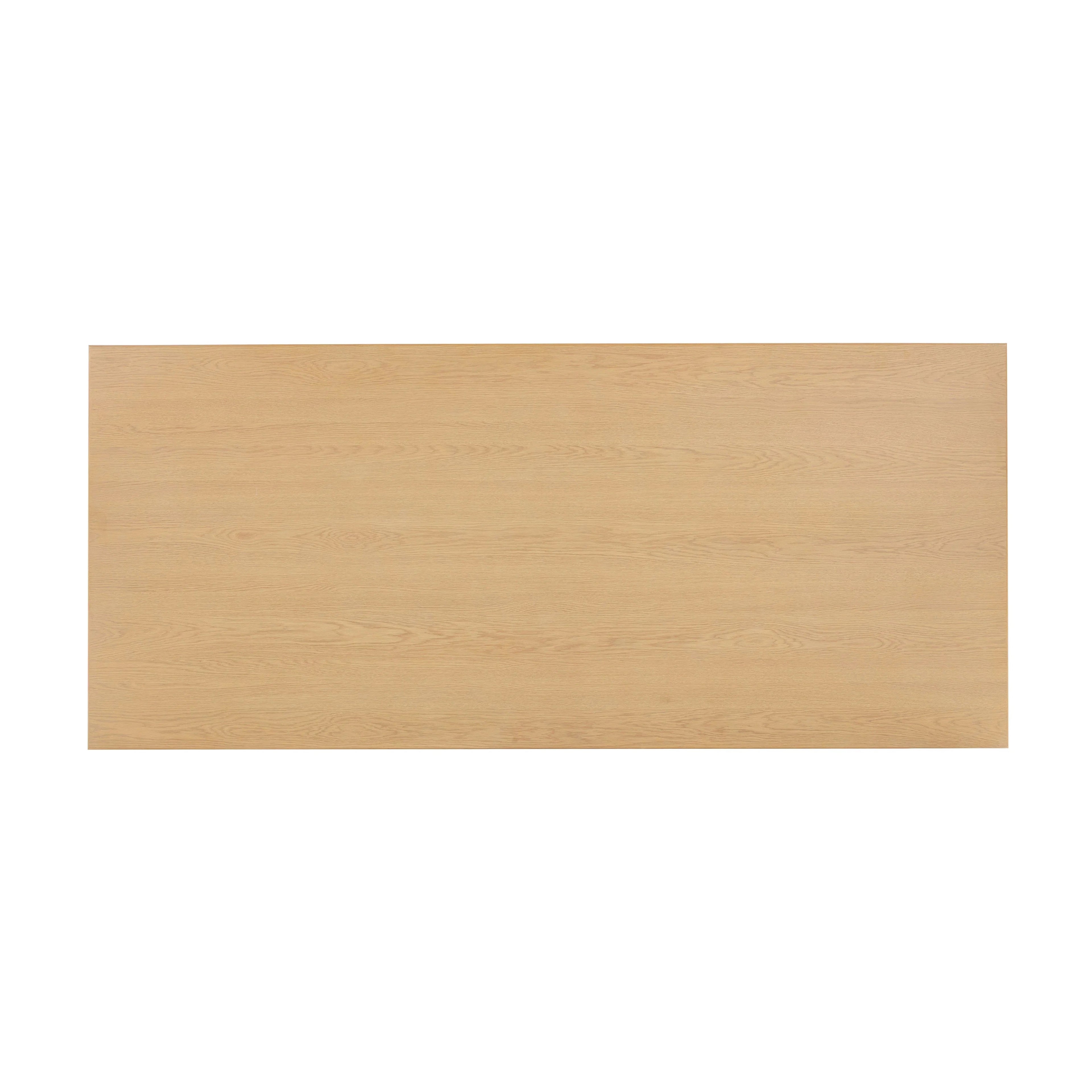 Table à manger rectangulaire en bois de chêne naturel Elara