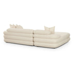 Canapé d'angle modulaire LAF Niko Cream Boucle
