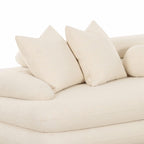 Canapé d'angle modulaire LAF Niko Cream Boucle