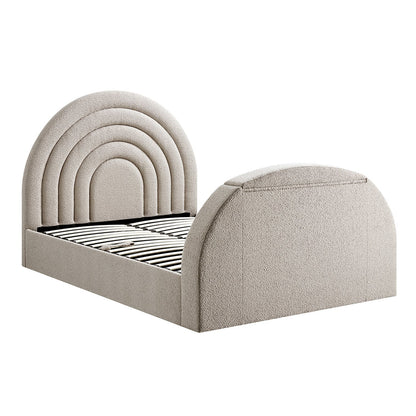 Lit TV ottoman Archer Taupe Boucle
