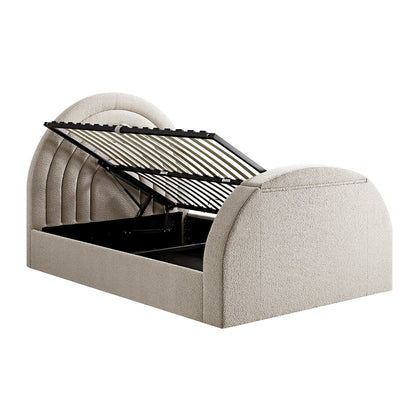 Lit TV ottoman Archer Taupe Boucle