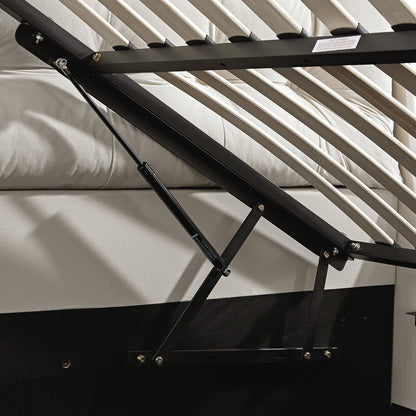 Lit TV ottoman en velours champagne Hadley