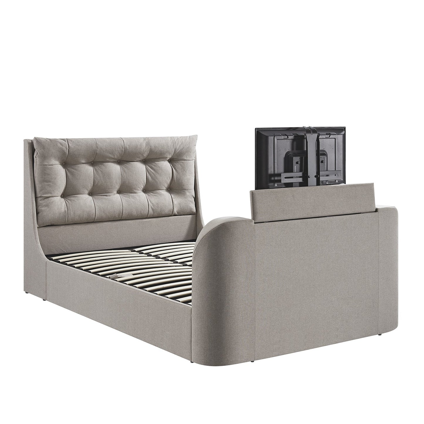 Lit TV ottoman en tissu Hadley Stone