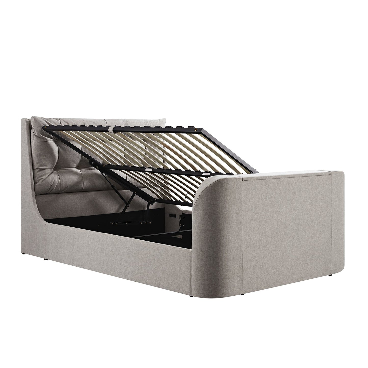 Lit TV ottoman en tissu Hadley Stone