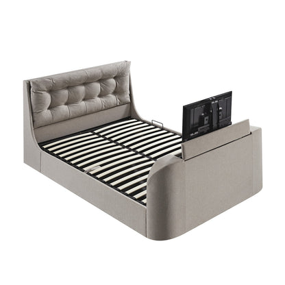Lit TV ottoman en tissu Hadley Stone