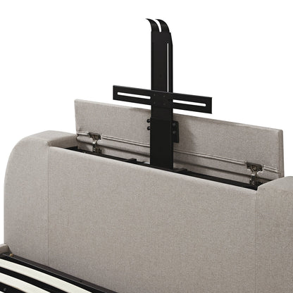 Lit TV ottoman en tissu Hadley Stone