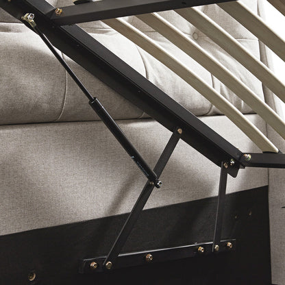 Lit TV ottoman en tissu Hadley Stone