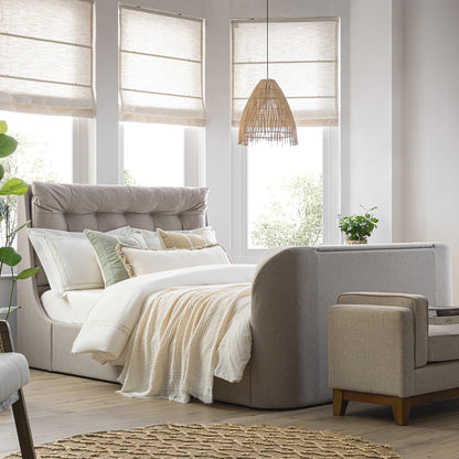 Lit TV ottoman en tissu Hadley Stone