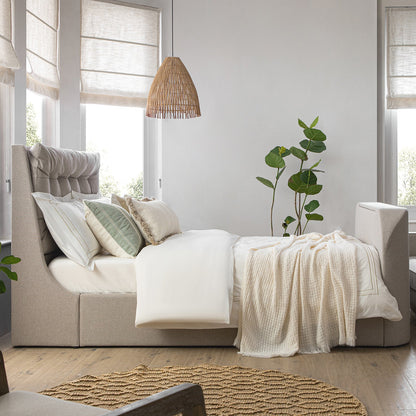 Lit TV ottoman en tissu Hadley Stone