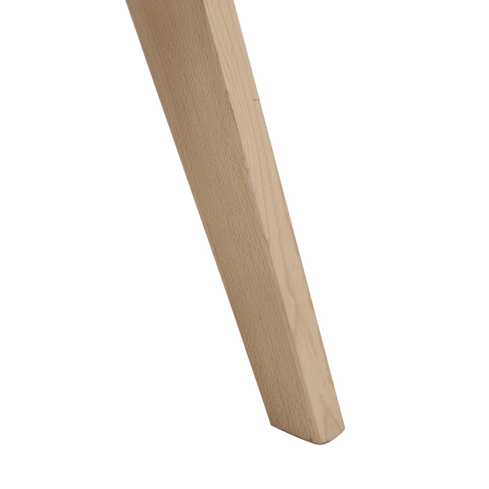 Chaise de salle à manger Jeanne en bois de hêtre massif et rotin couleur naturelle