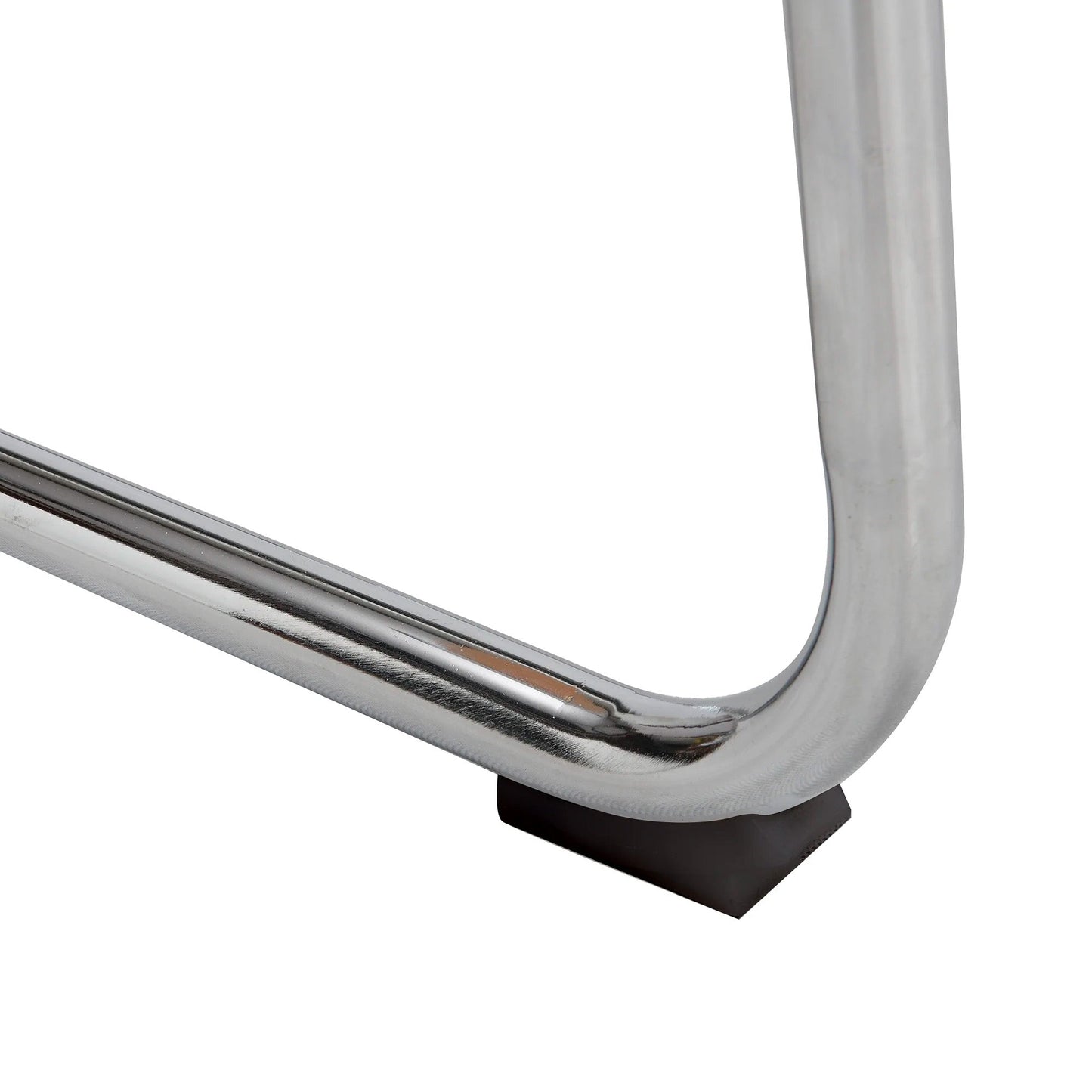 Paire de 2 chaises de salle à manger Cosenza, rotin et chrome (naturel)