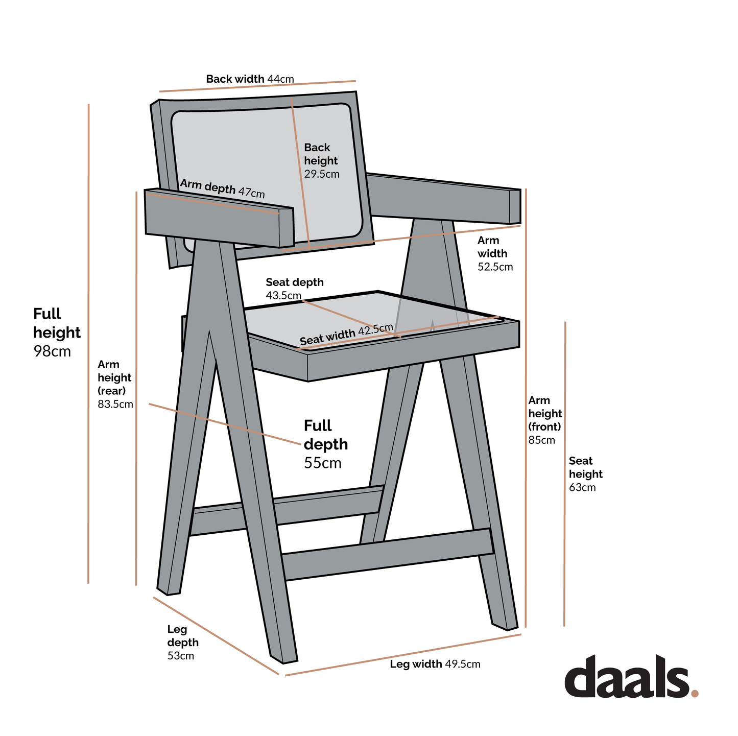 Tabouret de bar Jeanne en noyer clair, rotin et hêtre massif
