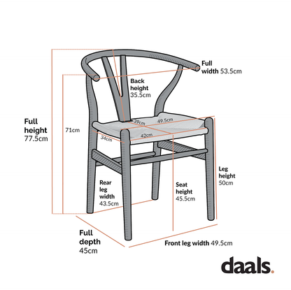 Chaise de salle à manger Hansel en bois tressé naturel, cadre vert sauge