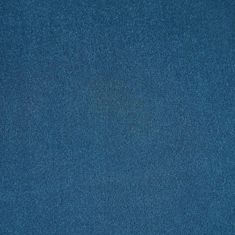 Chaise de salle à manger rembourrée Hansel, velours bleu et cadre noir