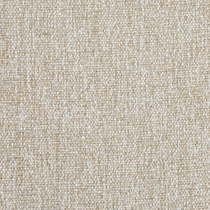 Chaise de salle à manger rembourrée Hansel, cadre taupe avec tissu avoine