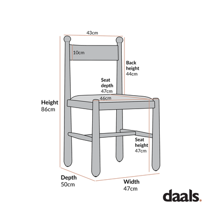 Chaise de salle à manger Tama, boucle écrue | Structure en chêne naturel