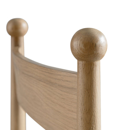 Chaise de salle à manger Tama, boucle écrue | Structure en chêne naturel