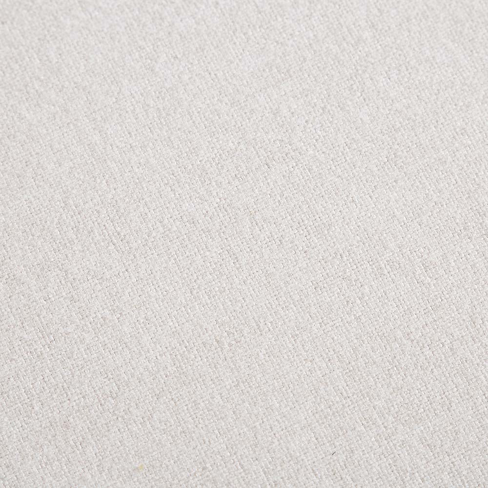 Canapé-lit Pienza en rotin, tissu beige tissé avec cadre en chêne massif naturel