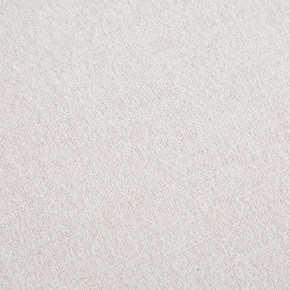 Canapé-lit Pienza en rotin, tissu beige tissé avec cadre en chêne massif naturel