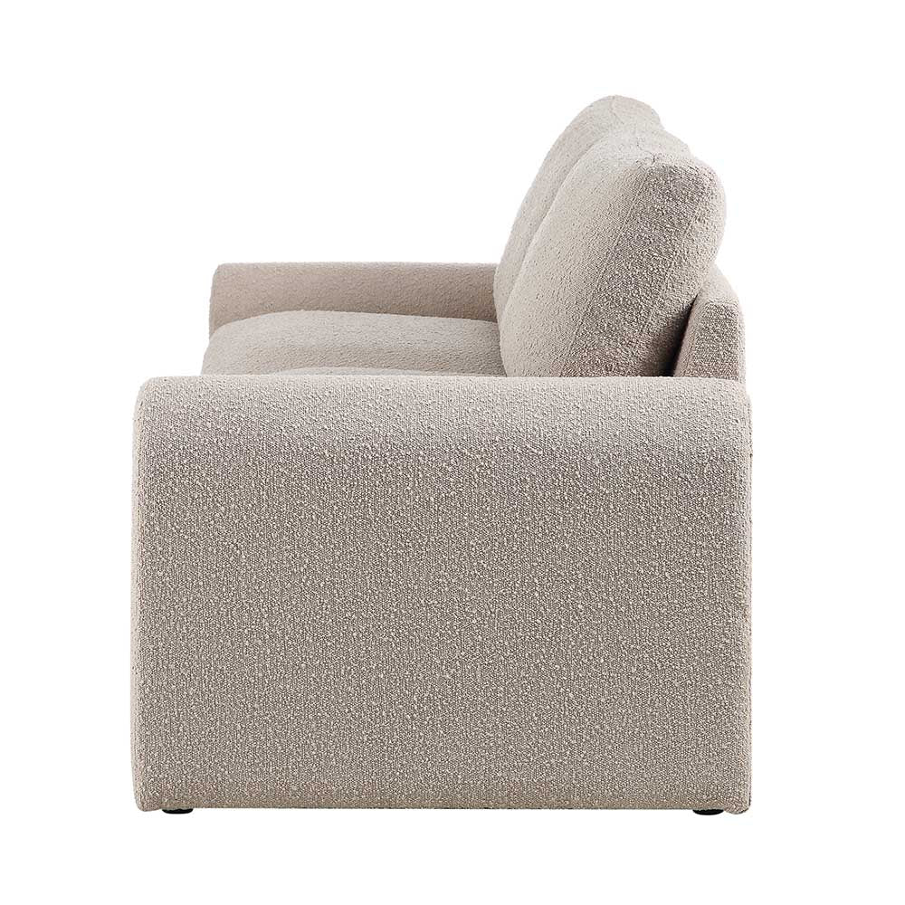 Canapé 3 places incurvé Hampstead Taupe Boucle