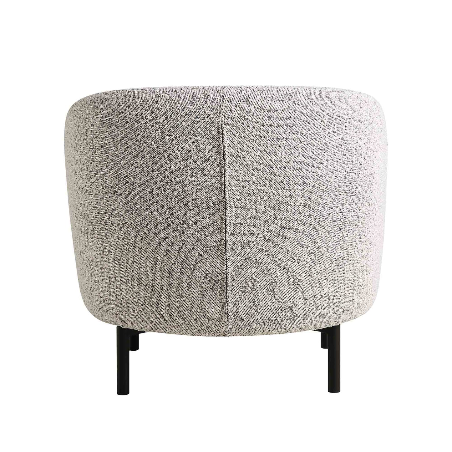 Fauteuil Amboise avec coussin boule, boucle gris brume