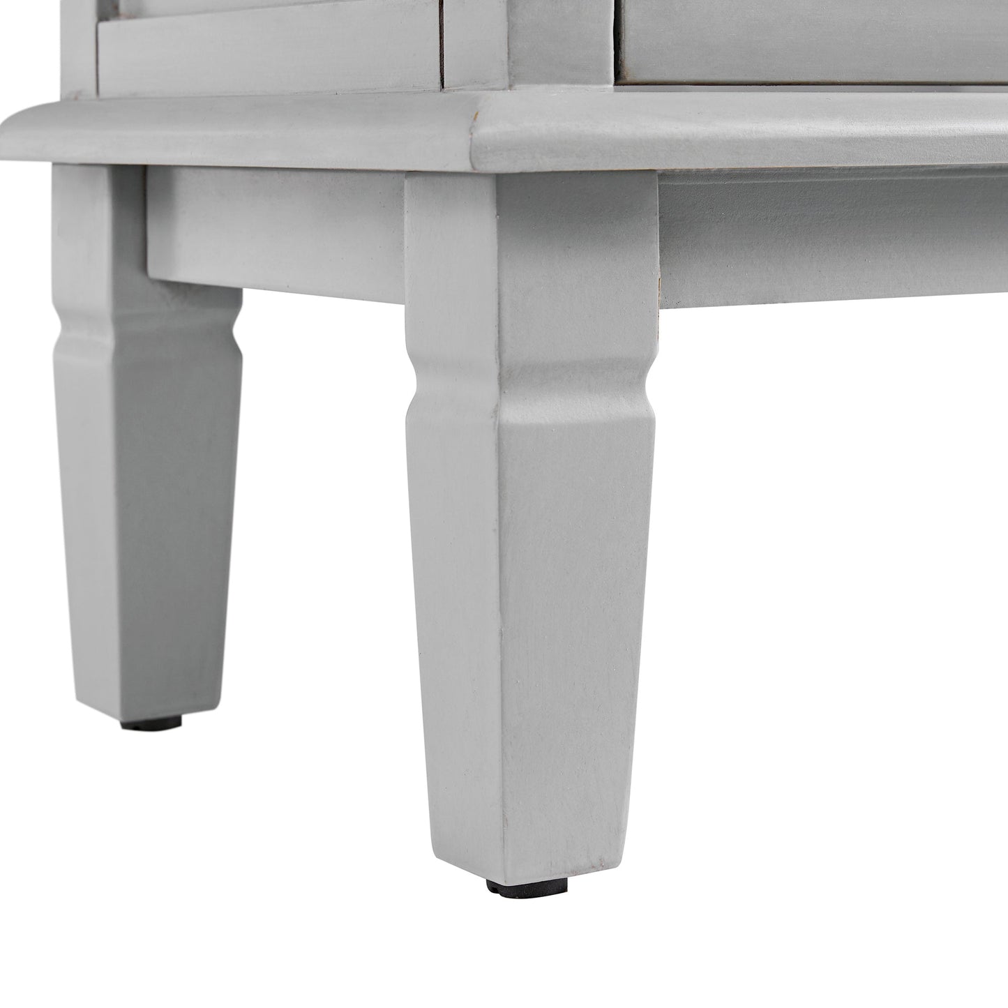 Meuble sous-lavabo de salle de bain sculpté Chantilly gris moyen