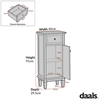 Armoire de salle de bain sculptée Chantilly gris moyen
