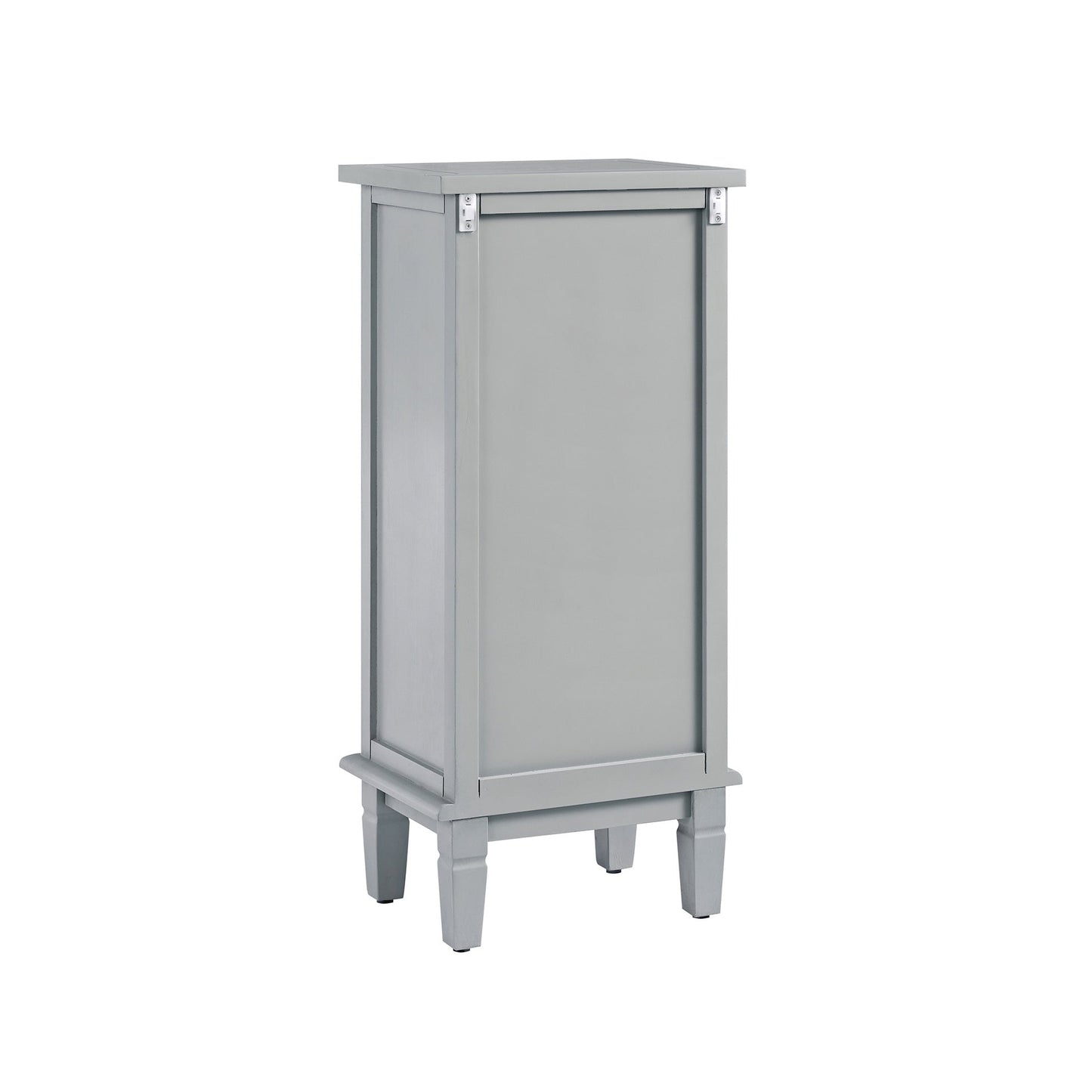 Armoire de salle de bain sculptée Chantilly gris moyen
