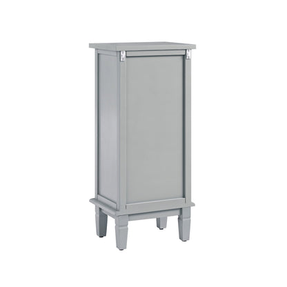 Armoire de salle de bain sculptée Chantilly gris moyen