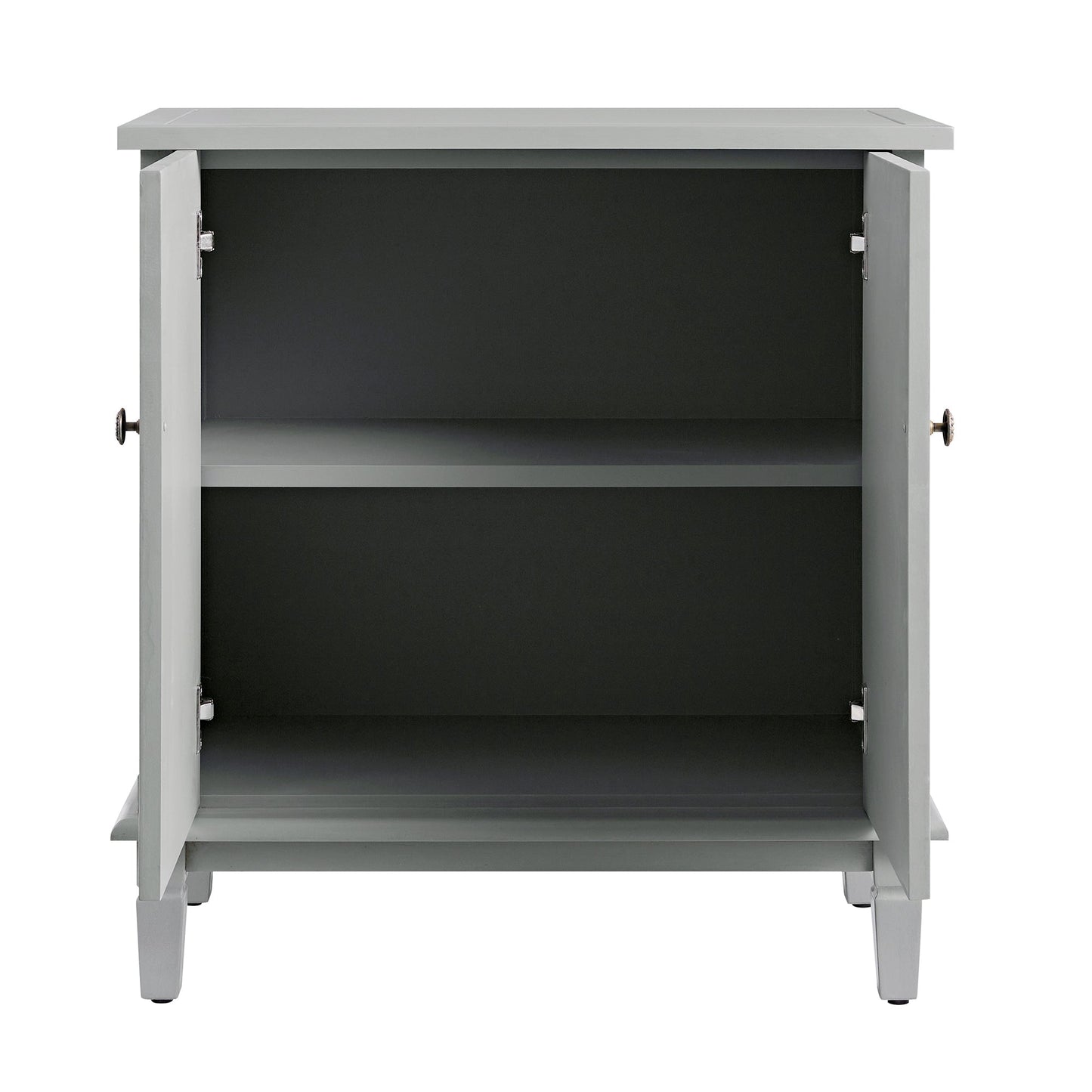 Petit buffet sculpté Chantilly gris moyen