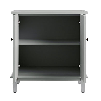 Petit buffet sculpté Chantilly gris moyen