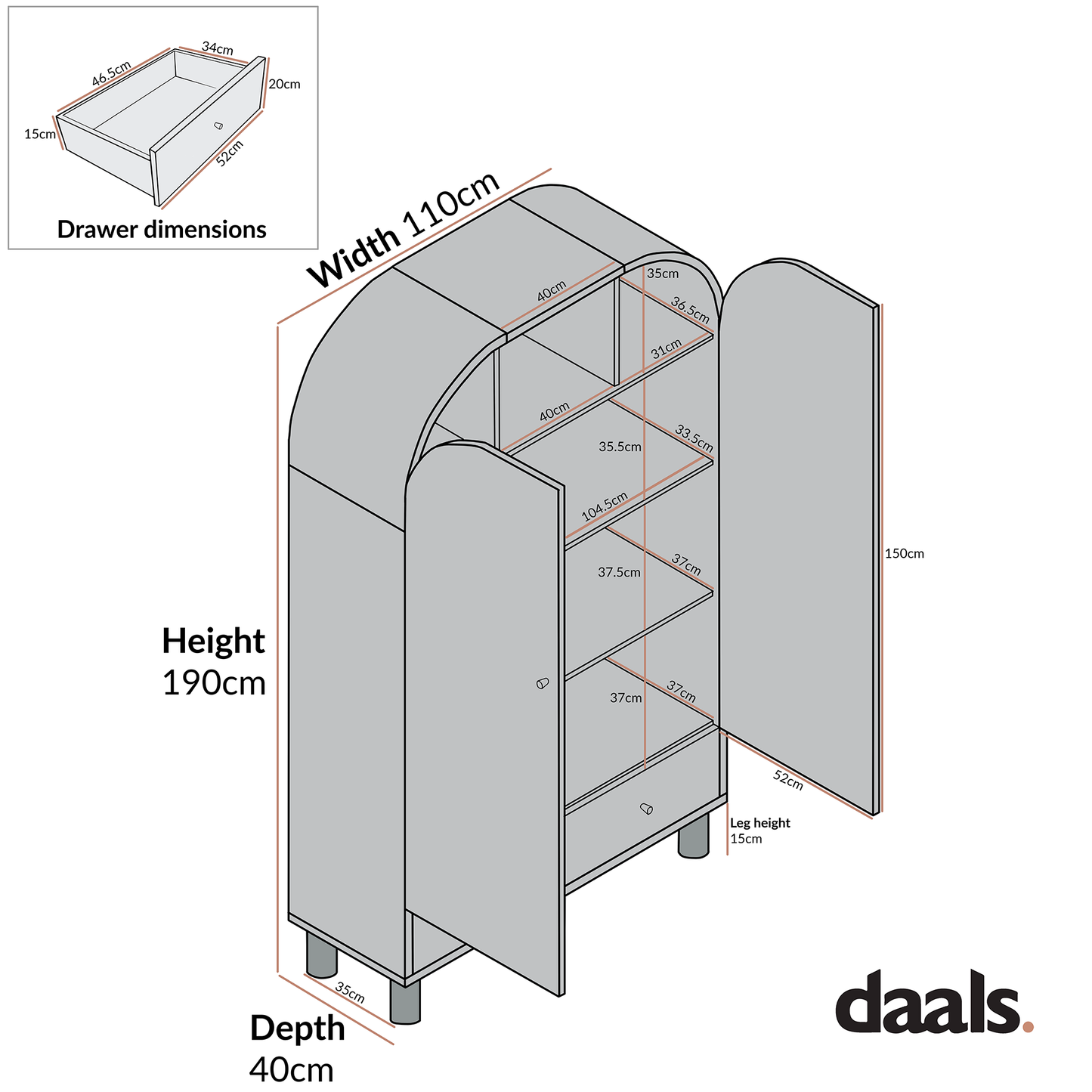 Grand meuble de rangement Maude, frêne blanc lavé avec raphia