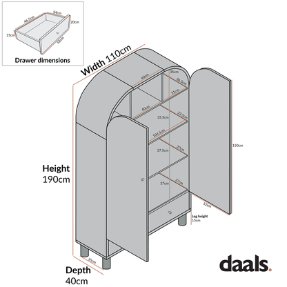 Grand meuble de rangement Maude, frêne blanc lavé avec raphia