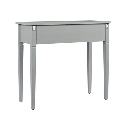 Console/coiffeuse sculptée Chantilly gris moyen
