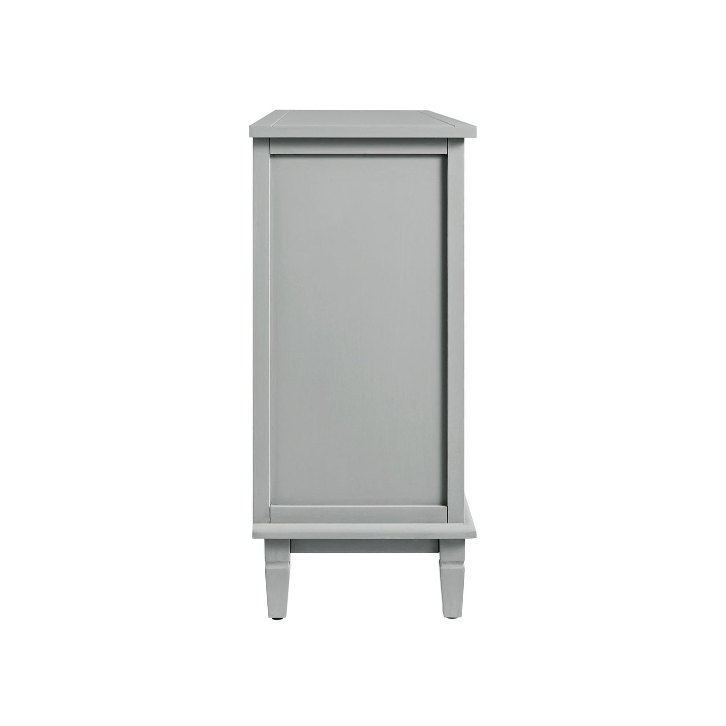 Commode 3 tiroirs sur 4 sculptée gris moyen Chantilly