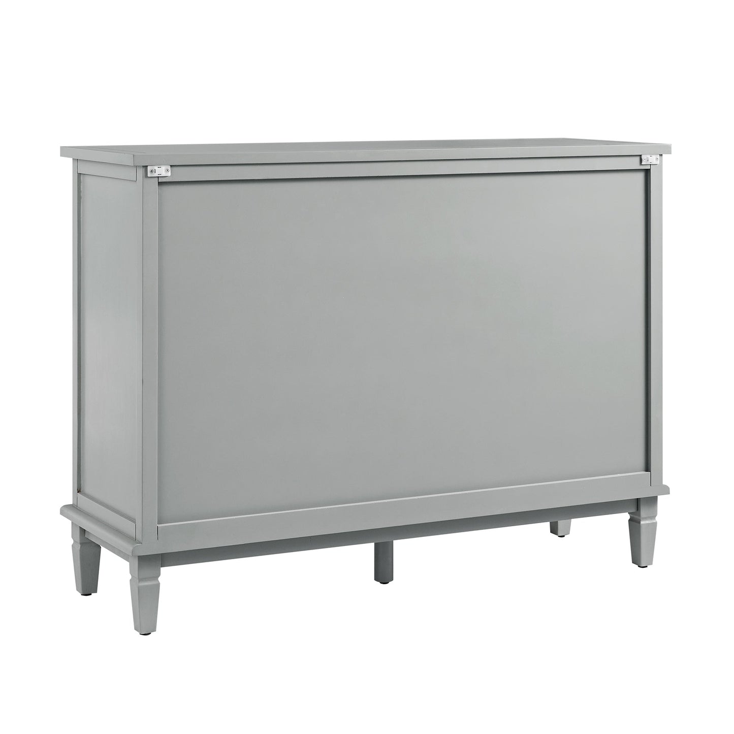Commode 3 tiroirs sur 4 sculptée gris moyen Chantilly