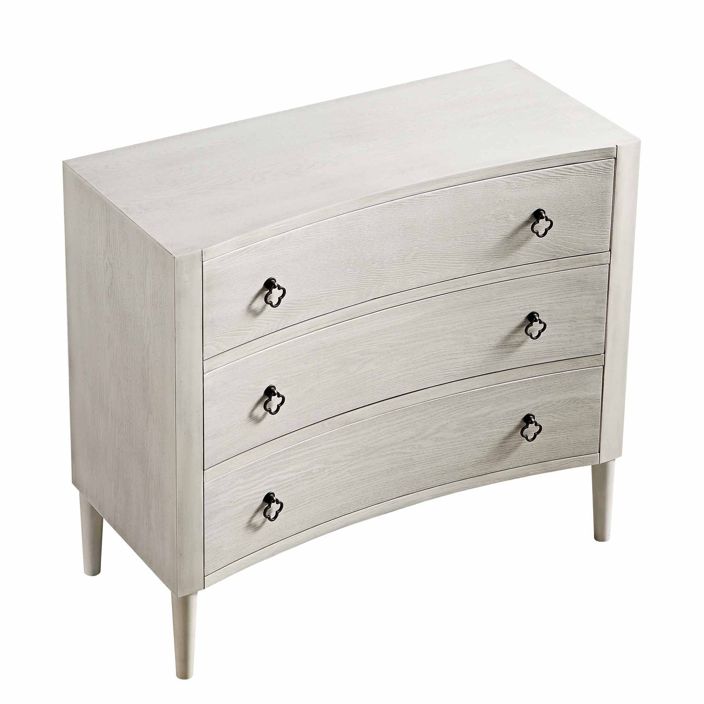 Commode concave Thalia, blanc délavé