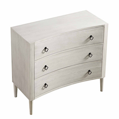 Commode concave Thalia, blanc délavé