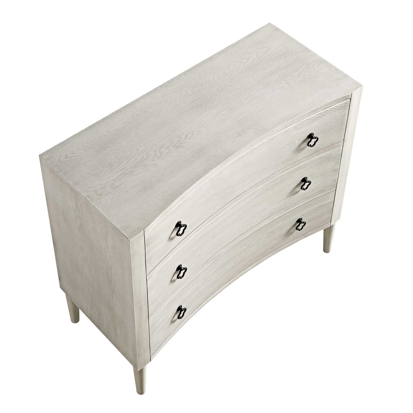 Commode concave Thalia, blanc délavé