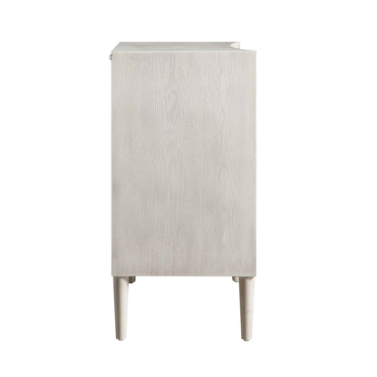 Commode concave Thalia, blanc délavé