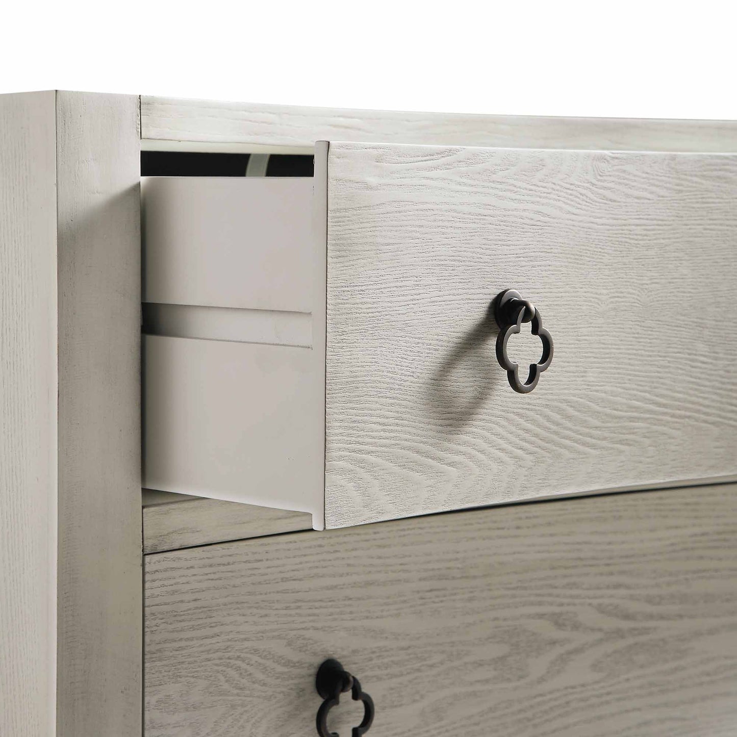 Commode concave Thalia, blanc délavé