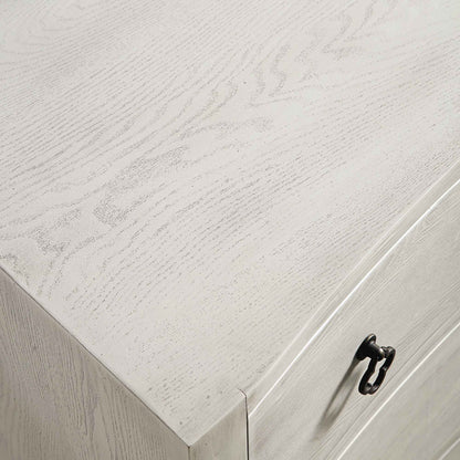 Commode concave Thalia, blanc délavé