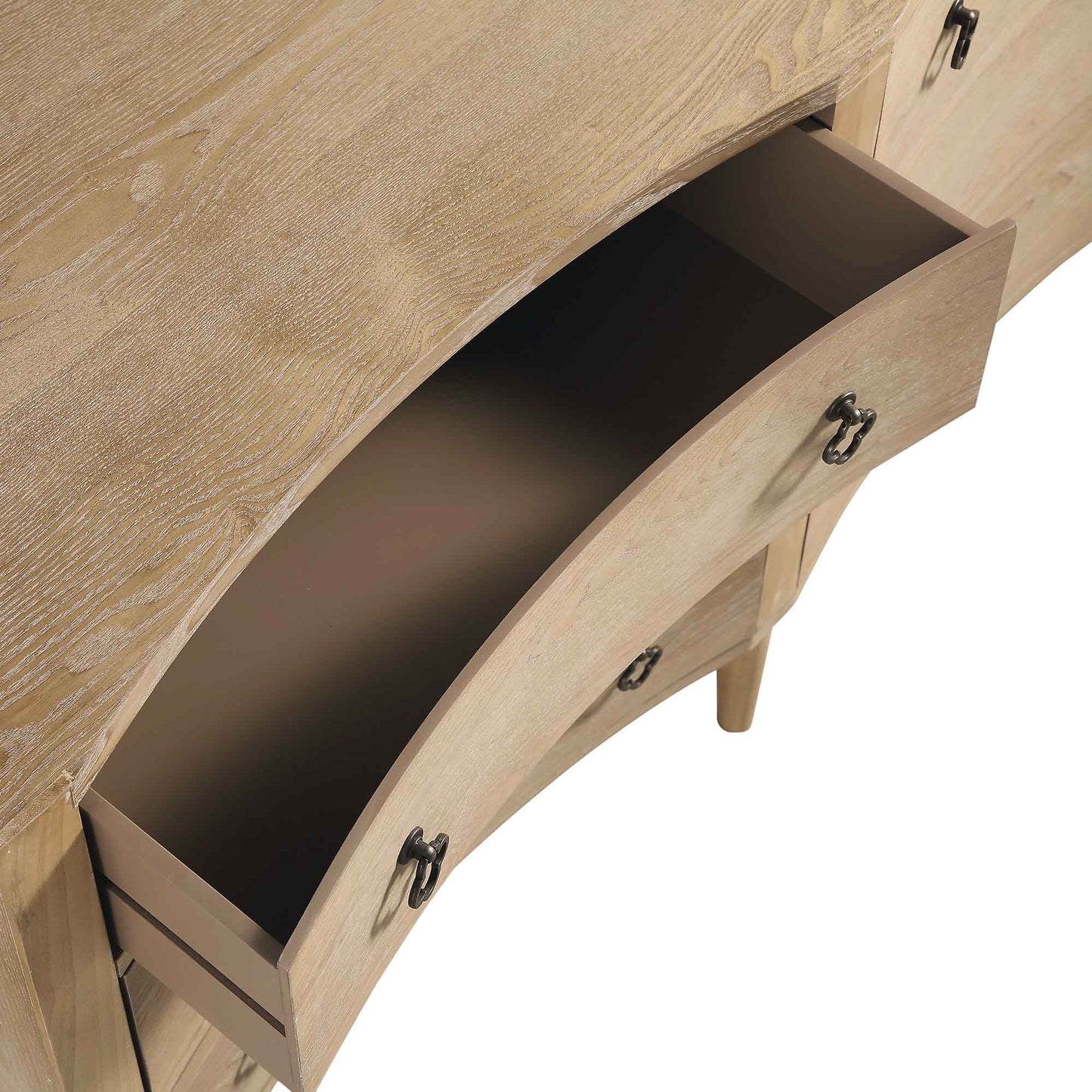 Commode double concave Thalia, naturelle