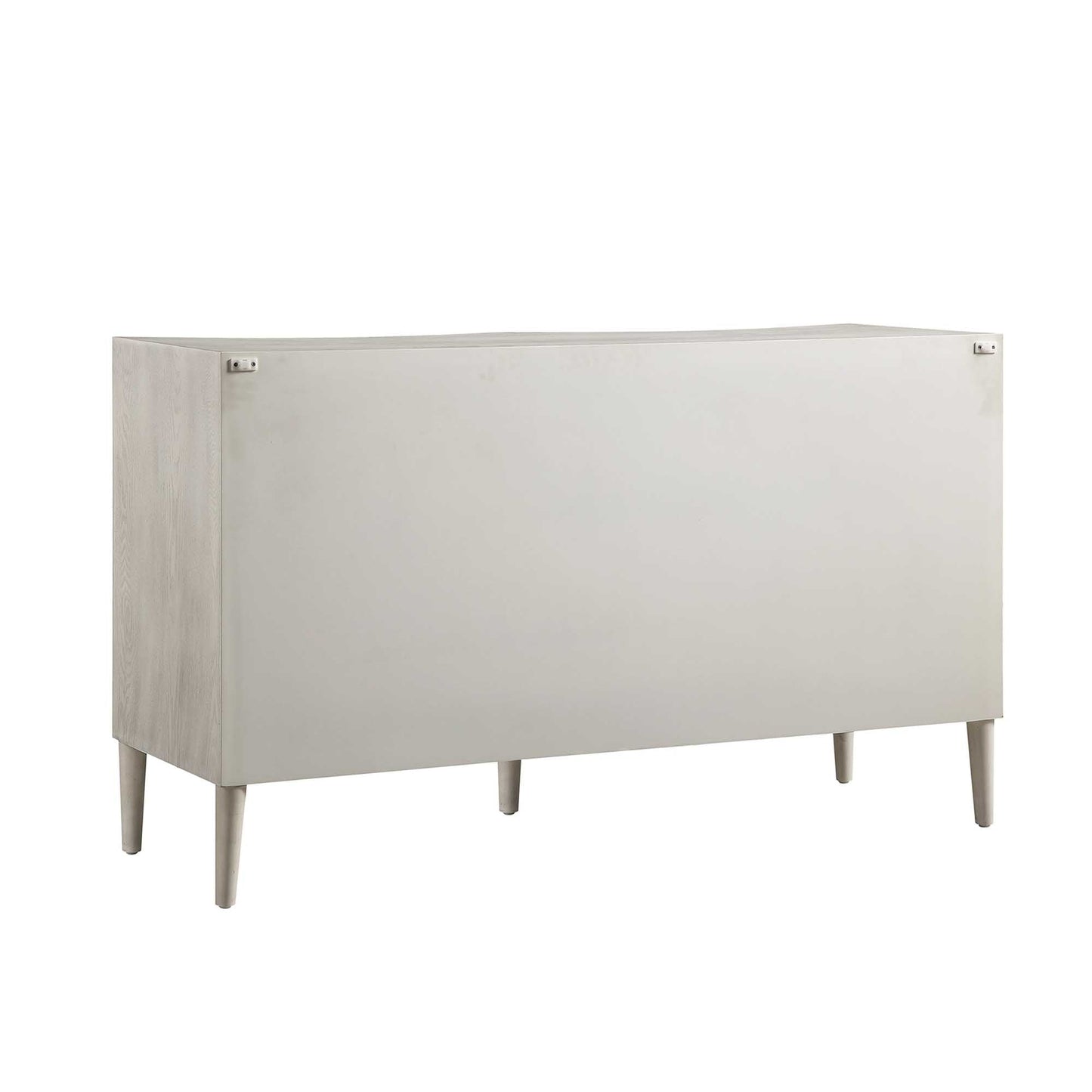 Commode double concave Thalia, blanc délavé