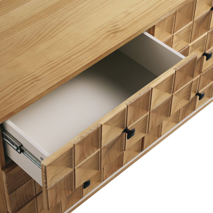 Commode Gibbs à 6 tiroirs, naturelle