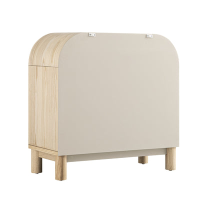 Commode 3 tiroirs Maude, frêne naturel