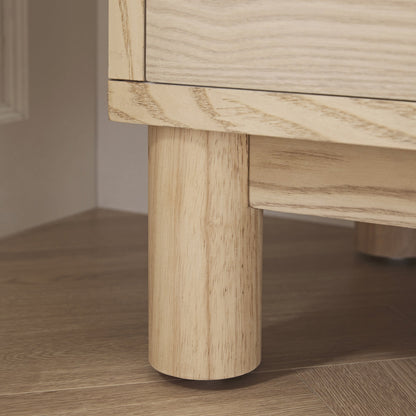 Commode 3 tiroirs Maude, frêne naturel