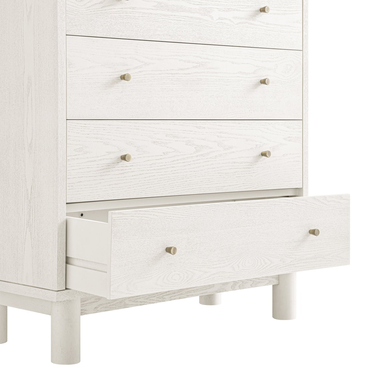 Commode haute Maude, frêne blanc lavé