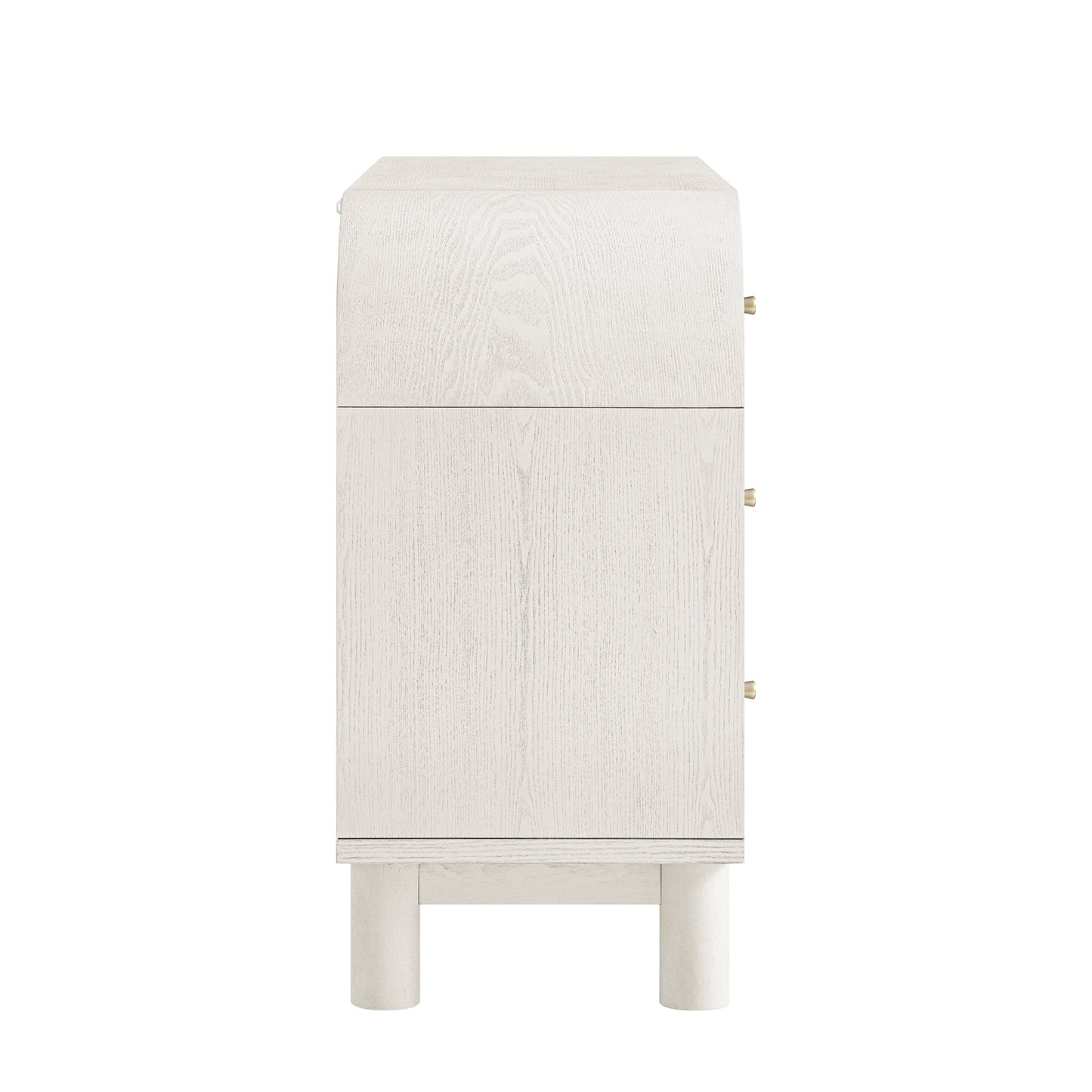 Commode 9 tiroirs Maude, frêne blanc lavé