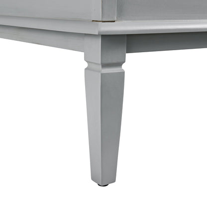 Table basse Chantilly gris moyen avec tiroirs
